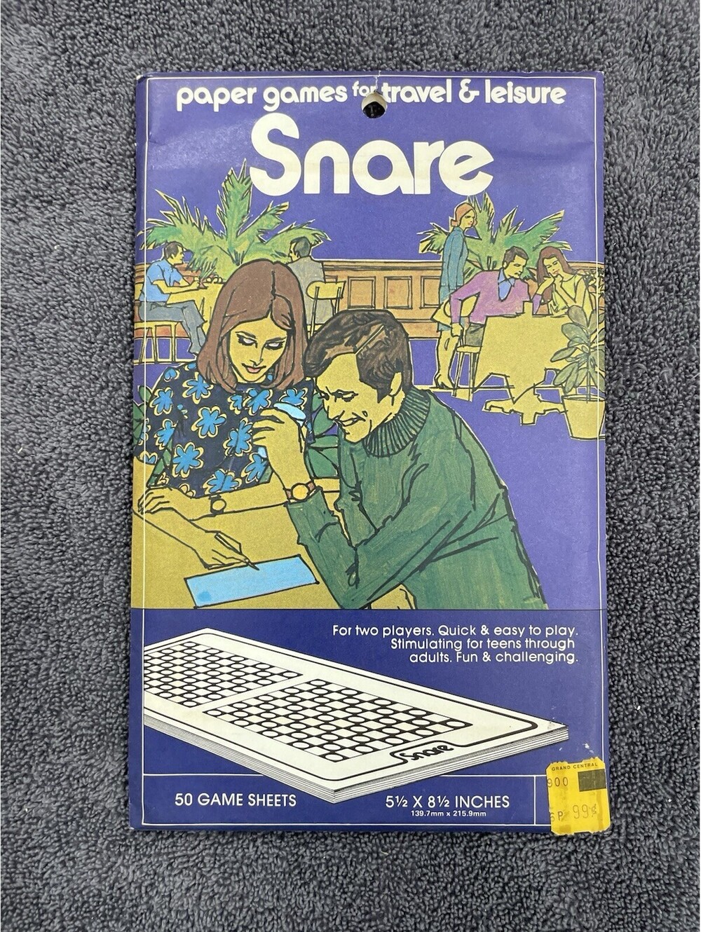 SEALED Vtg 1974 3M Travel Strategy Game Snare Paper Game for Travel & Leisure